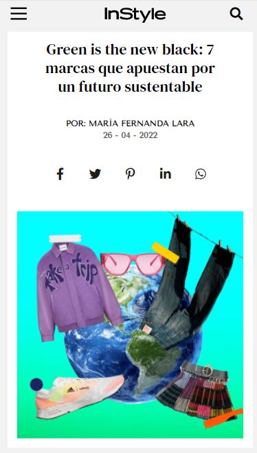 InStyle - Green is the new black: 7 marcas que apuestan por un futuro sustentable